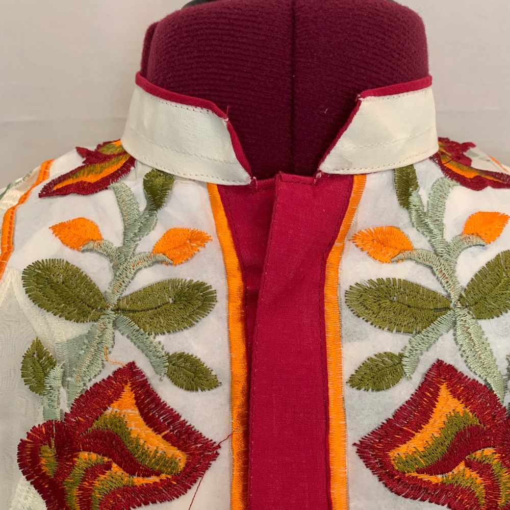 Beautifully embroidered soft material tunic
